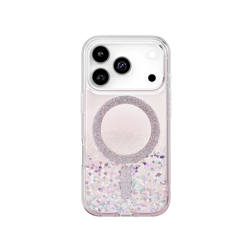 Apple iPhone 17 Pro Kılıf M-safe Şarj Özellikli Parlak Halkalı Coehl Solea Kapak