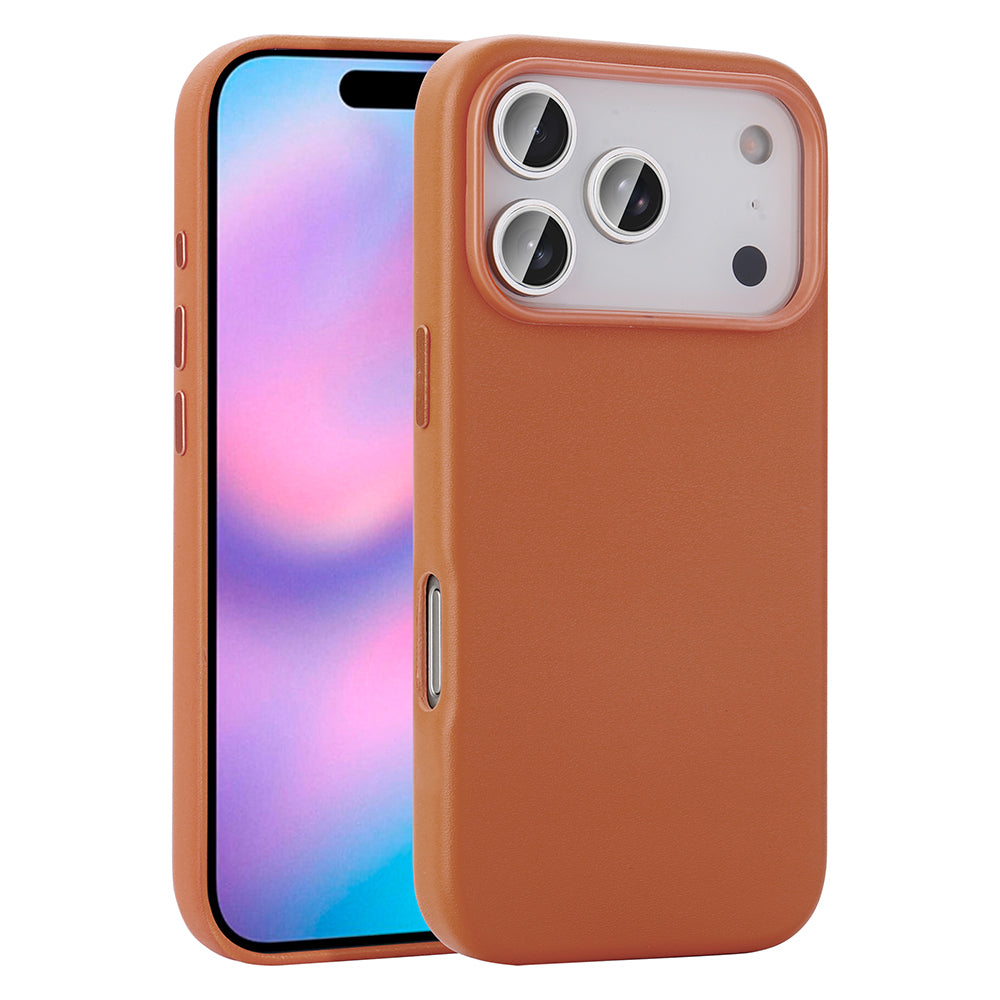 Apple iPhone 17 Pro Kılıf M-safe Şarj Özellikli PU Deri Görünümlü Zore Kupra Kapak