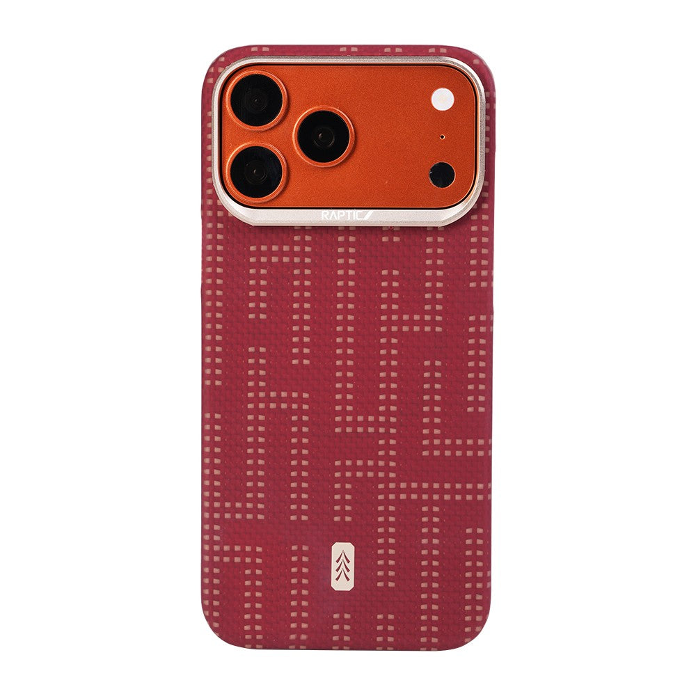 Apple iPhone 17 Pro Kılıf M-safe Şarj Özellikli Raptic Aramid Skin Serisi Karbon Kapak