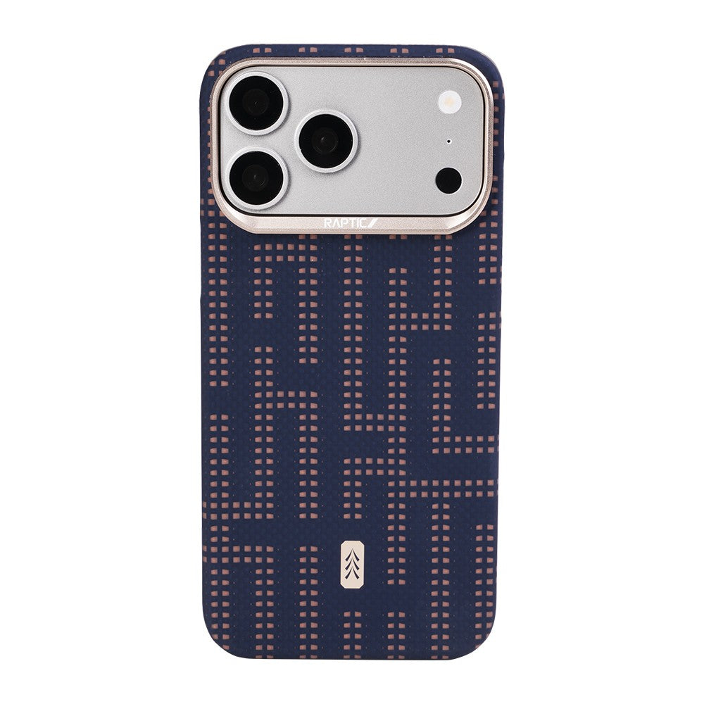 Apple iPhone 17 Pro Kılıf M-safe Şarj Özellikli Raptic Aramid Skin Serisi Karbon Kapak