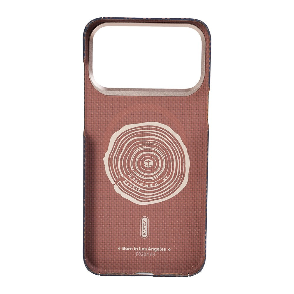 Apple iPhone 17 Pro Kılıf M-safe Şarj Özellikli Raptic Aramid Skin Serisi Karbon Kapak