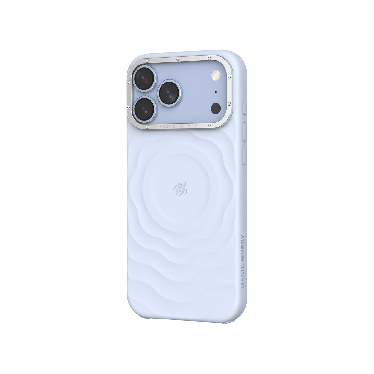 Apple iPhone 17 Pro Kılıf M-safe Şarj Özellikli Wiwu Magic Merry Blossom Drift Serisi Kapak