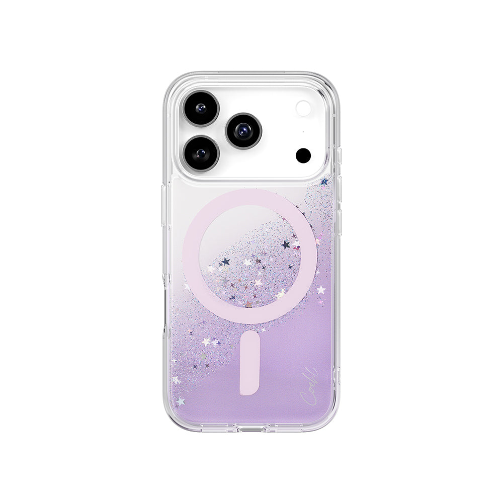 Apple iPhone 17 Pro Kılıf M-safe Şarj Özellikli Yıldız Simli Arka Yüzey Coehl Lyra Kapak