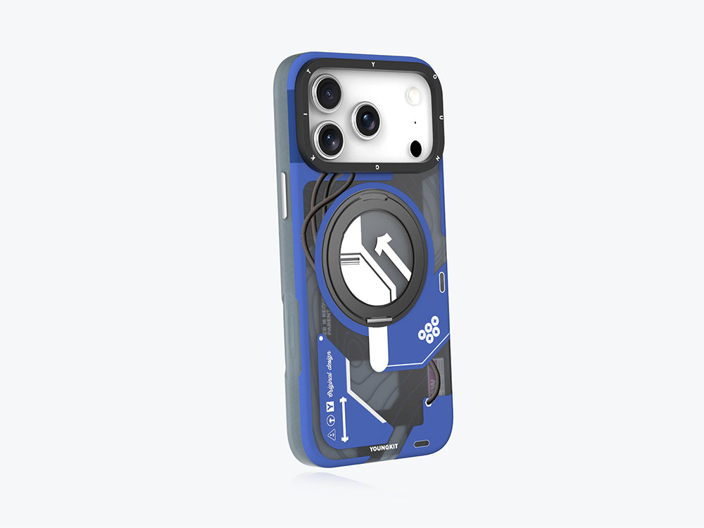 Apple iPhone 17 Pro Kılıf M-safe Şarj Özellikli Youngkit Starship Serisi Kapak Siyah