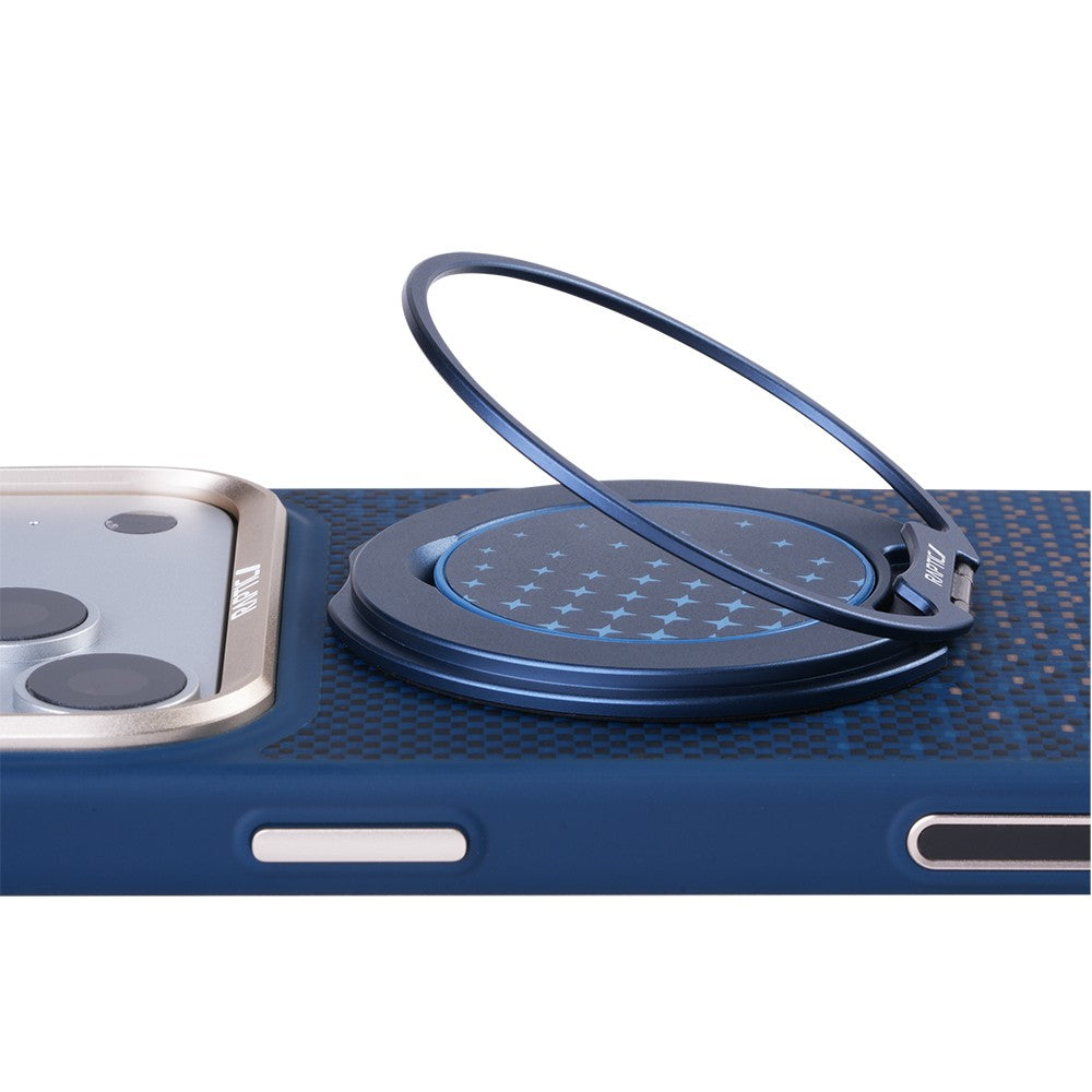Apple iPhone 17 Pro Kılıf Raptic 2in1 Bundle Kit Aramid Skin Serenity Serisi Stand ve Karbon Kapak