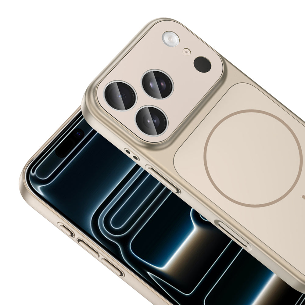 Apple iPhone 17 Pro Kılıf Zore M-Safe Şarj Özellikli Kamera Korumalı Formen Kapak Mavi