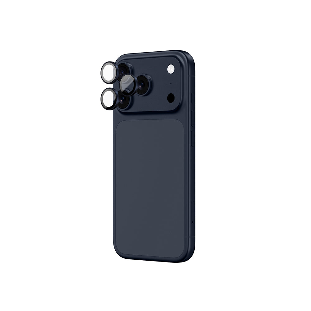 Apple iPhone 17 Pro Max Amazingthing Anti Reflective Kamera Lens Koruyucu + Kolay Uygulama Aparatlı Gümüş