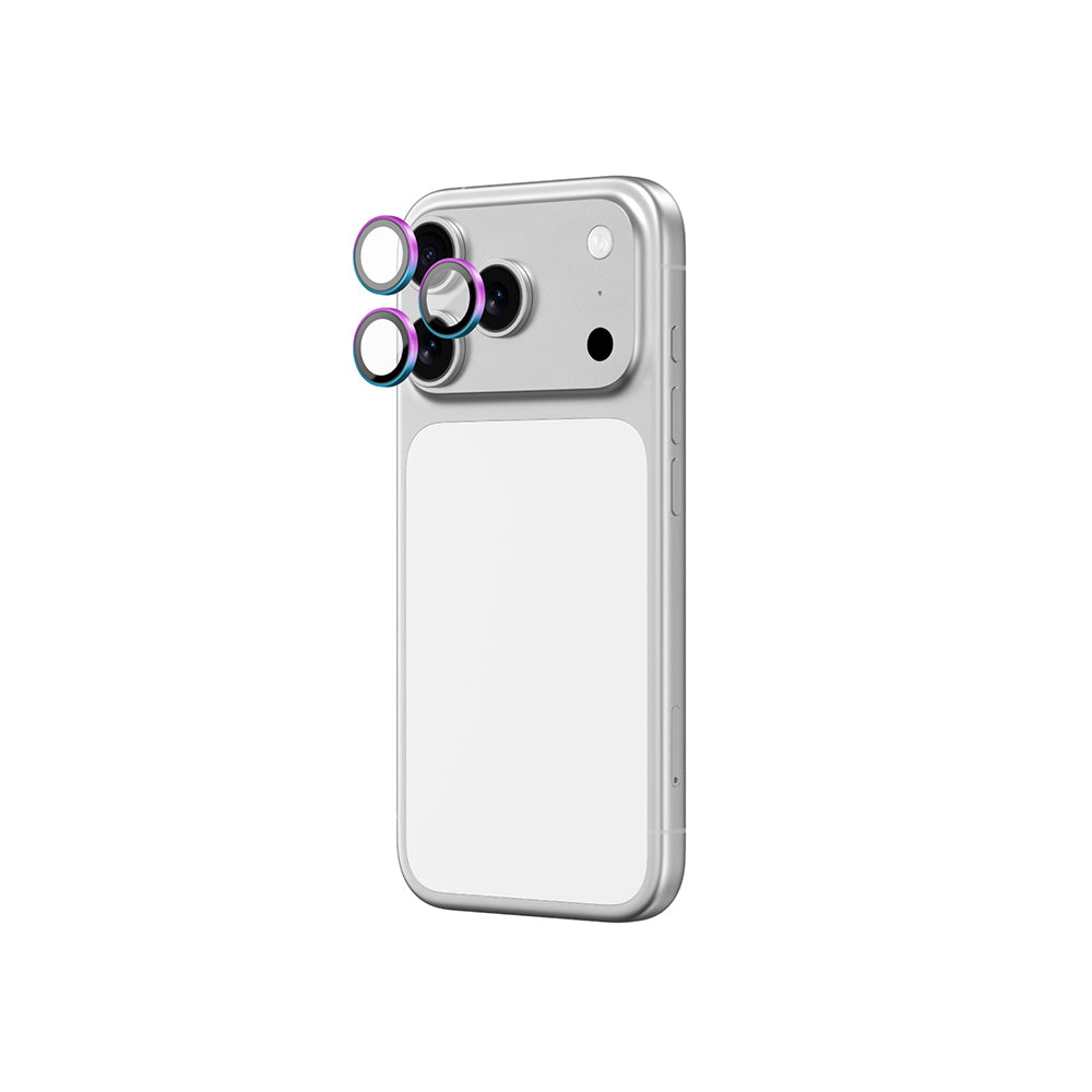 Apple iPhone 17 Pro Max Amazingthing Anti Reflective Kamera Lens Koruyucu + Kolay Uygulama Aparatlı Gümüş