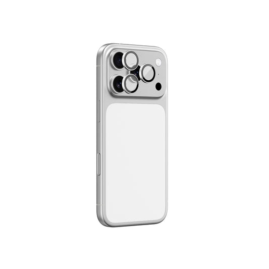 Apple iPhone 17 Pro Max Amazingthing Anti Reflective Kamera Lens Koruyucu + Kolay Uygulama Aparatlı Gümüş