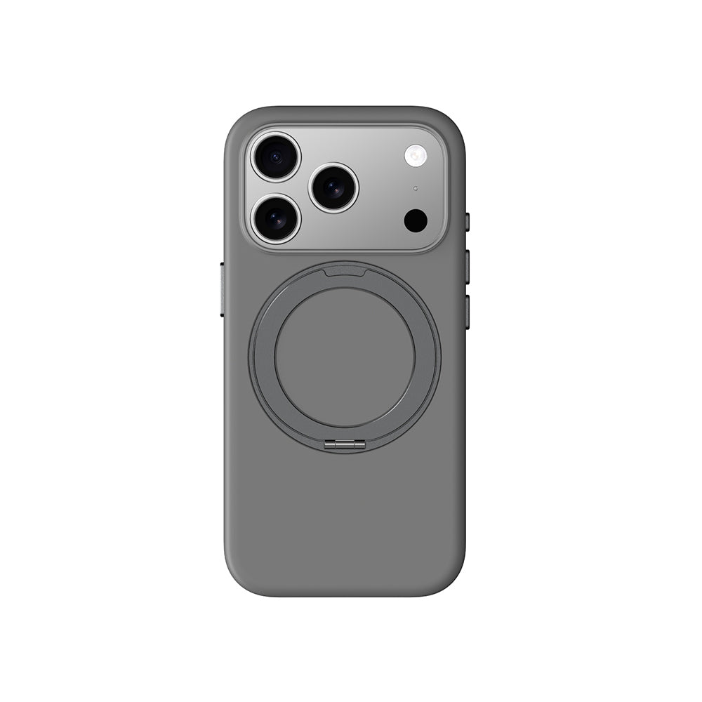 Apple iPhone 17 Pro Max Amazingthing Cloudie MagSpin 360 Derece Standlı M-Safe Kılıf Gri