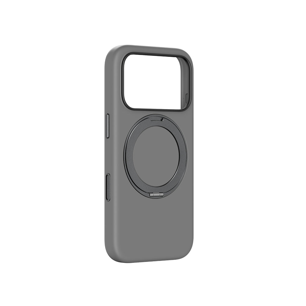 Apple iPhone 17 Pro Max Amazingthing Cloudie MagSpin 360 Derece Standlı M-Safe Kılıf Gri