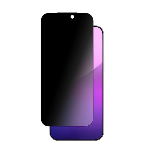 Apple iPhone 17 Pro Max Amazingthing Titan Privacy Parmak İzi Bırakmayan Temperli Cam Ekran Koruyucu Siyah