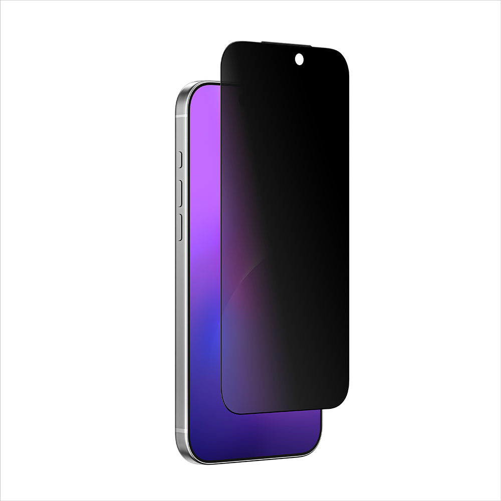 Apple iPhone 17 Pro Max Amazingthing Titan Privacy Parmak İzi Bırakmayan Temperli Cam Ekran Koruyucu Siyah