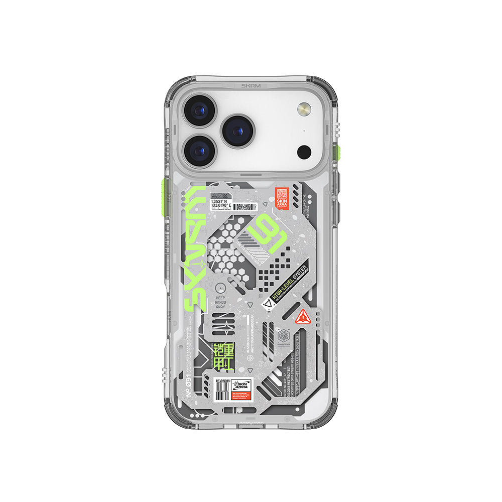Apple iPhone 17 Pro Max Kılıf Desenli Airbag Tasarımlı Skinarma Spectra Kapak Siyah
