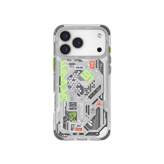 Apple iPhone 17 Pro Max Kılıf Desenli Airbag Tasarımlı Skinarma Spectra Kapak Yeşil