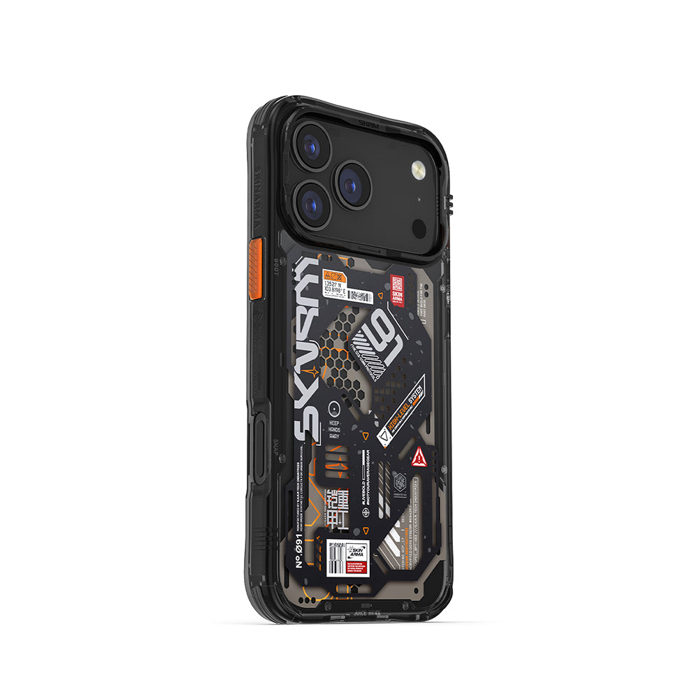 Apple iPhone 17 Pro Max Kılıf Desenli Airbag Tasarımlı Skinarma Spectra Kapak Yeşil