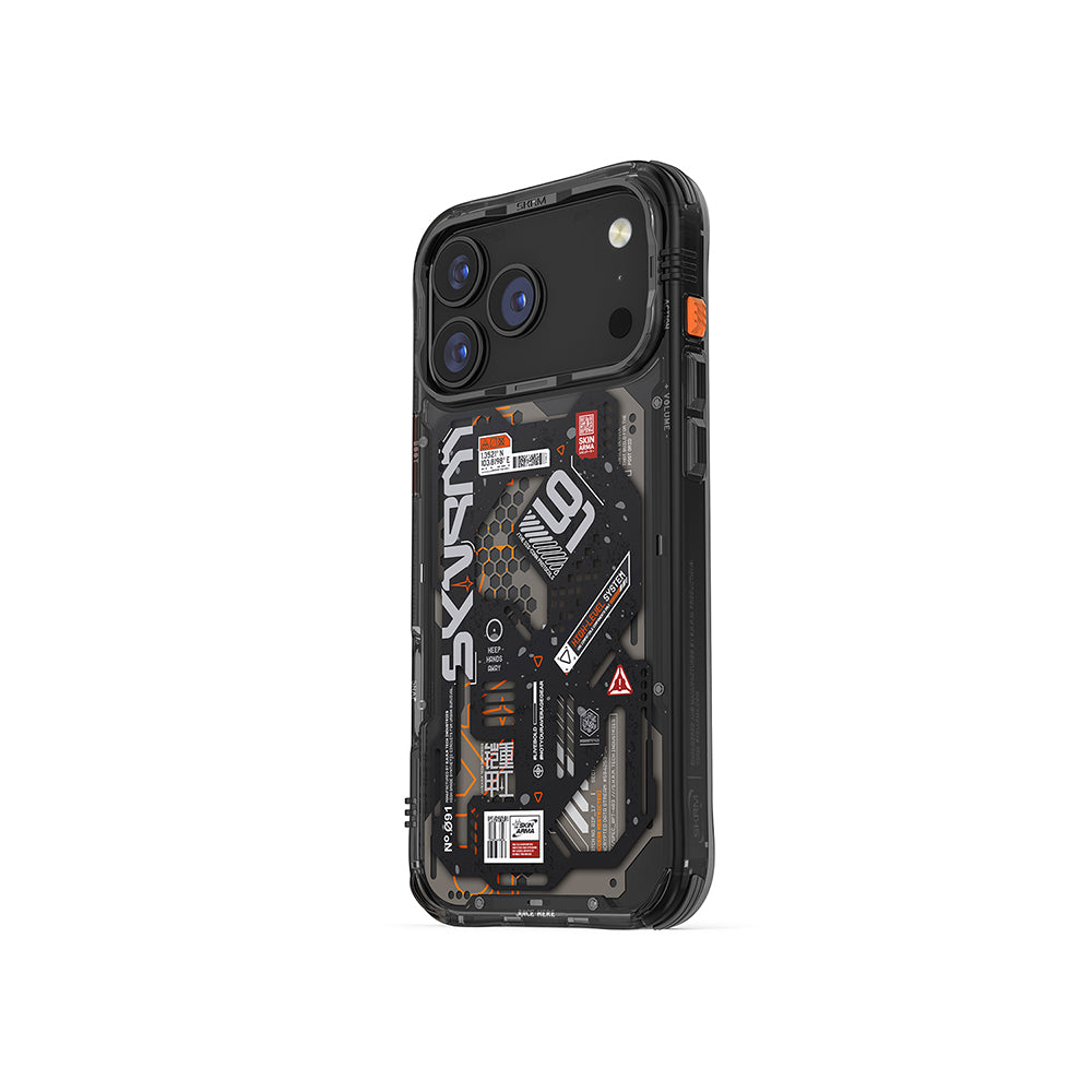 Apple iPhone 17 Pro Max Kılıf Desenli Airbag Tasarımlı Skinarma Spectra Kapak Yeşil