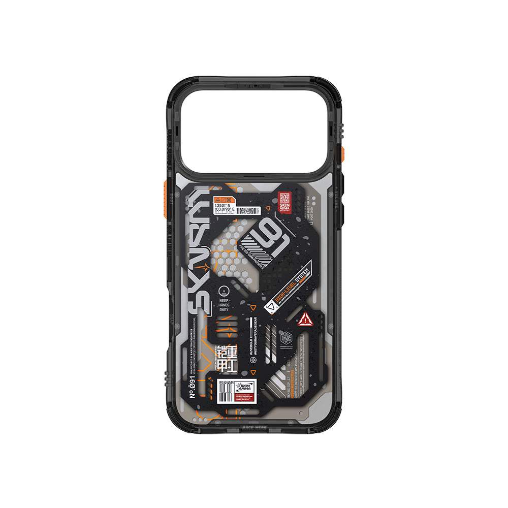 Apple iPhone 17 Pro Max Kılıf Desenli Airbag Tasarımlı Skinarma Spectra Kapak Yeşil