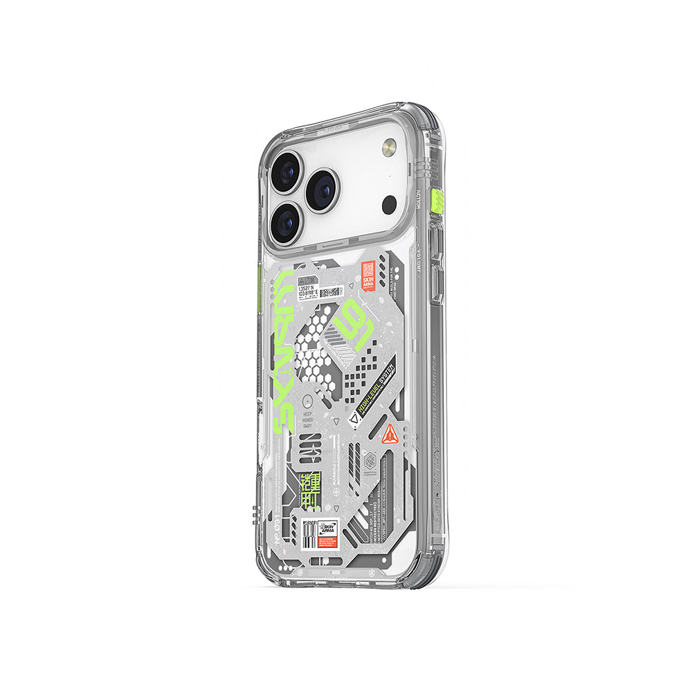 Apple iPhone 17 Pro Max Kılıf Desenli Airbag Tasarımlı Skinarma Spectra Kapak Siyah