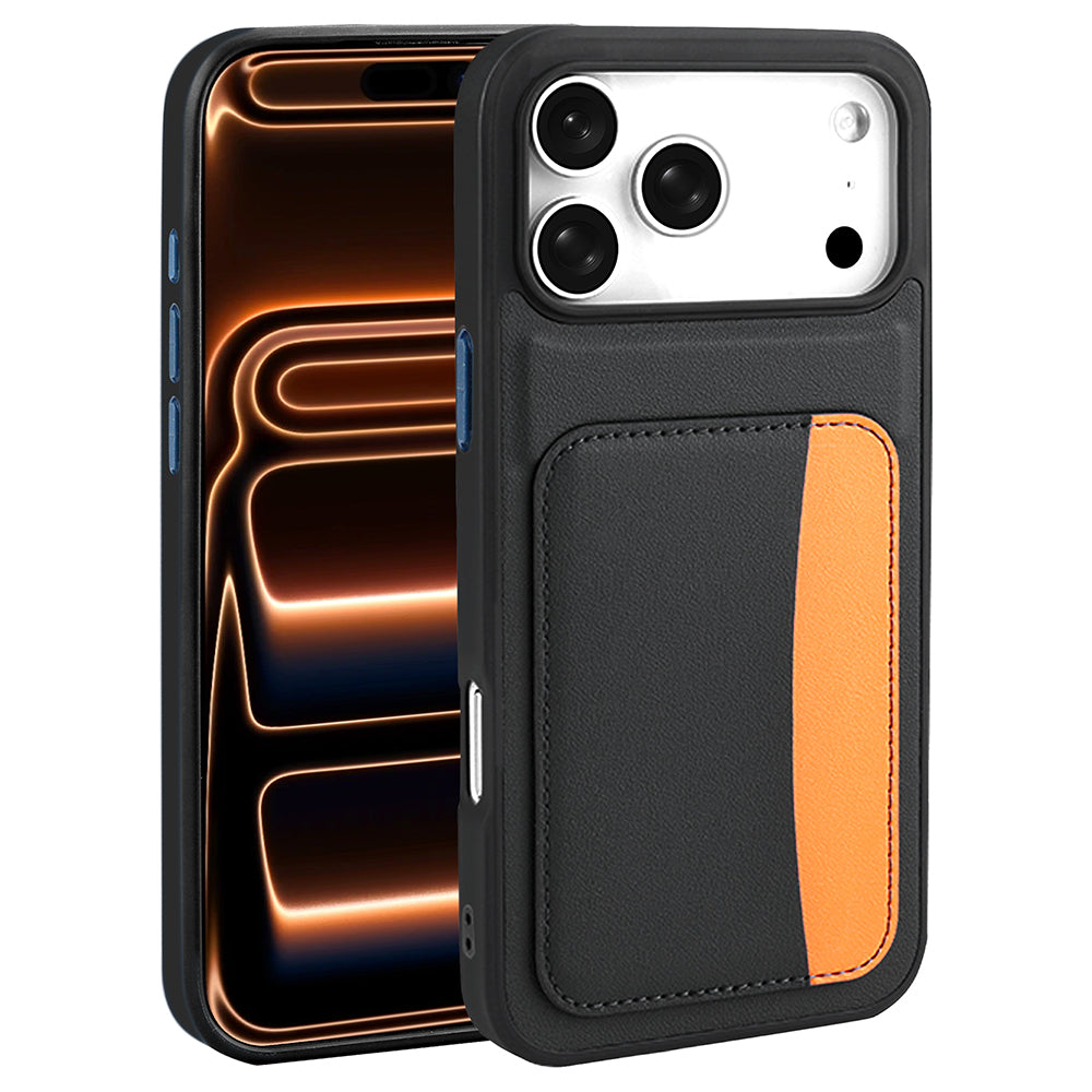 Apple iPhone 17 Pro Max Kılıf Kartlıklı Zore X-Kart Silikon Kapak Lacivert