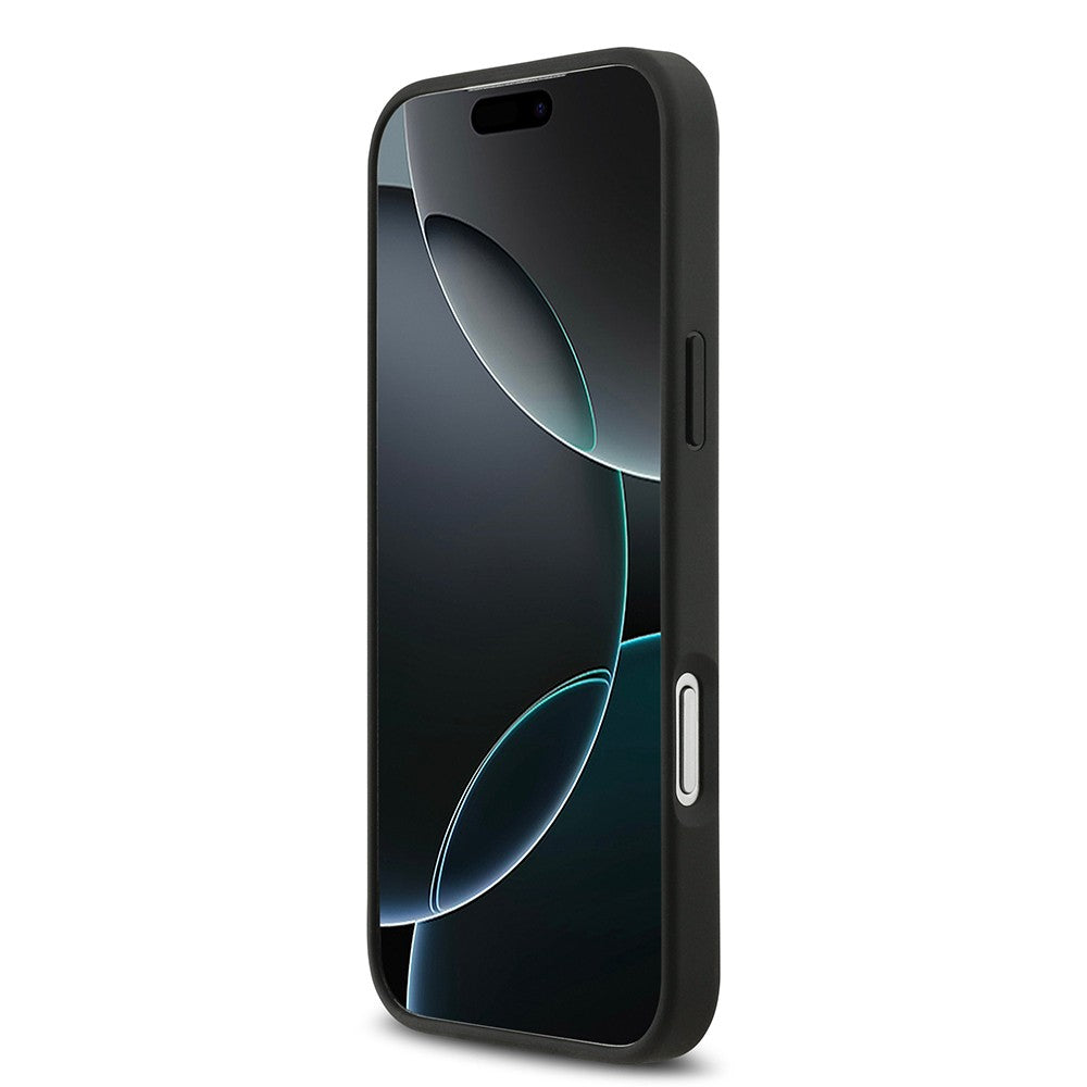 Apple iPhone 17 Pro Max Kılıf Lacoste Orjinal Lisanslı M-safe Şarj Özellikli PU Pike Desenli Metal Logolu Kapak