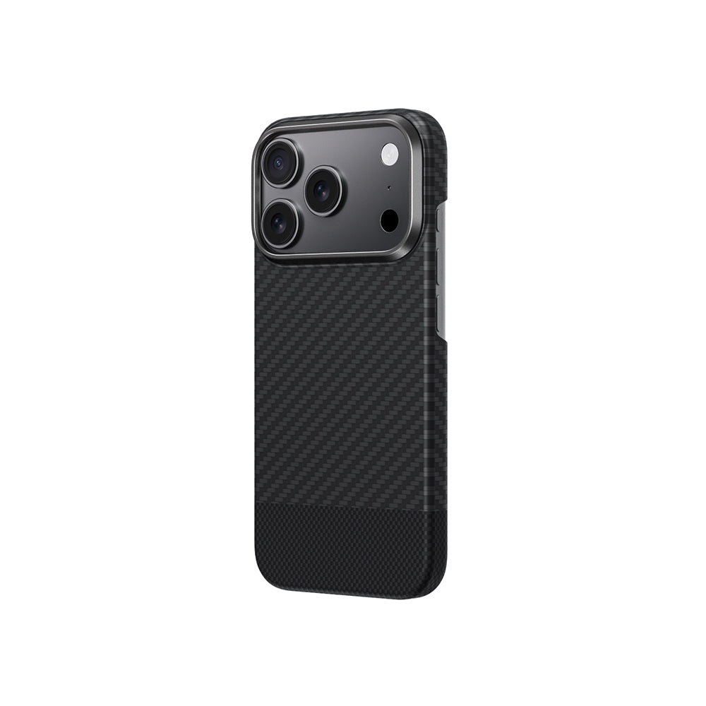 Apple iPhone 17 Pro Max Kılıf M-safe Şarj Özellikli 1500D Aramid Fiber Amazingthing Titan Max Serisi Kapak Mavi
