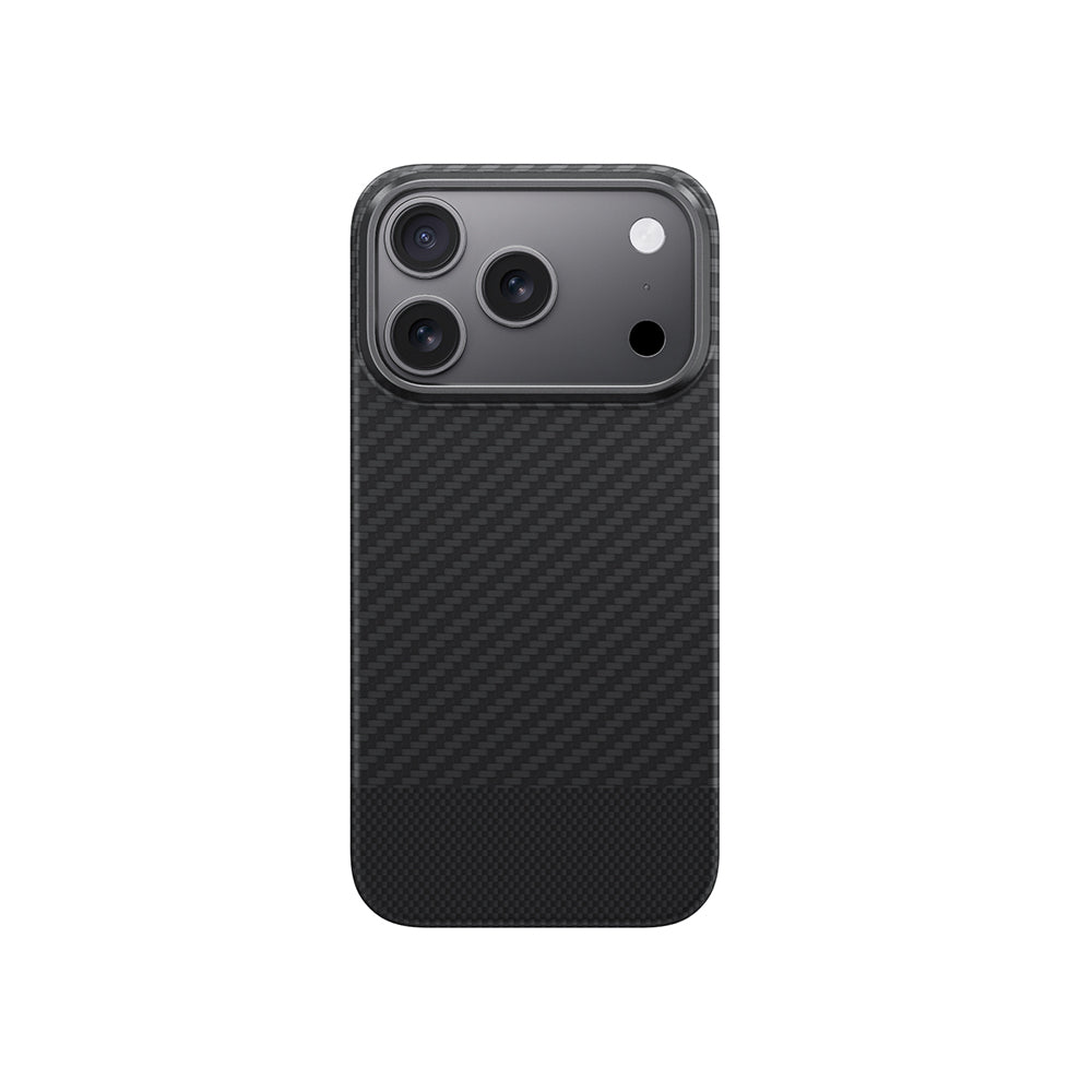 Apple iPhone 17 Pro Max Kılıf M-safe Şarj Özellikli 1500D Aramid Fiber Amazingthing Titan Max Serisi Kapak Mavi