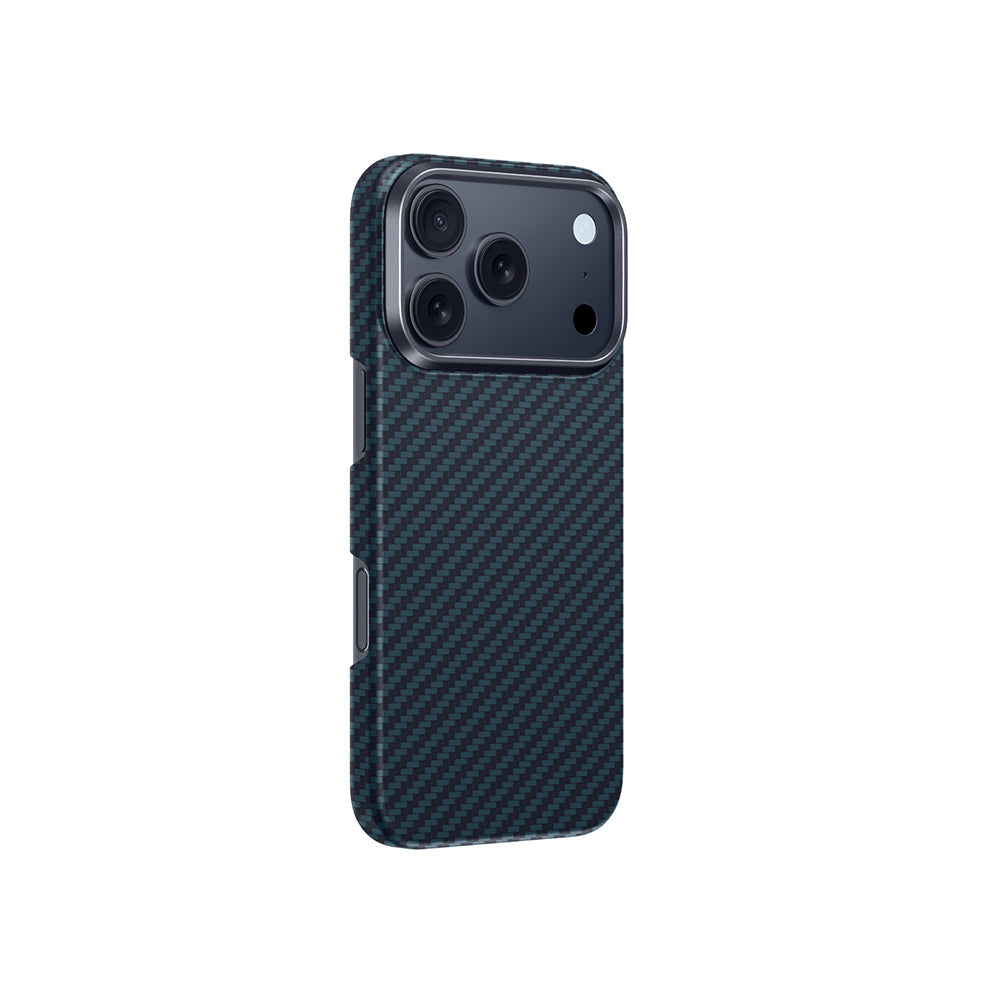 Apple iPhone 17 Pro Max Kılıf M-safe Şarj Özellikli 1500D Aramid Fiber Amazingthing Titan Max Serisi Kapak Siyah-Gri