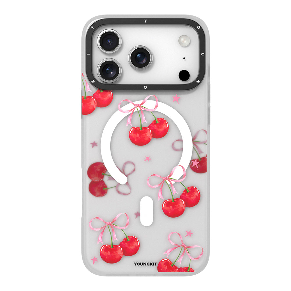 Apple iPhone 17 Pro Max Kılıf M-Safe Şarj Özellikli Airbagli Çift Katmanlı Youngkit Sweathart Serisi Kapak