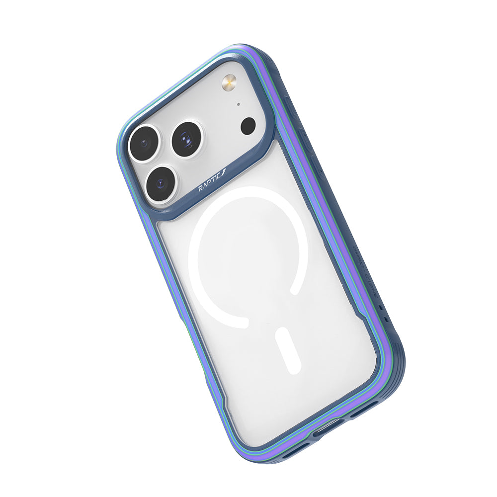 Apple iPhone 17 Pro Max Kılıf M-safe Şarj Özellikli Airbagli Raptic Shield Serisi Şeffaf Arka Yüzey Kapak Siyah