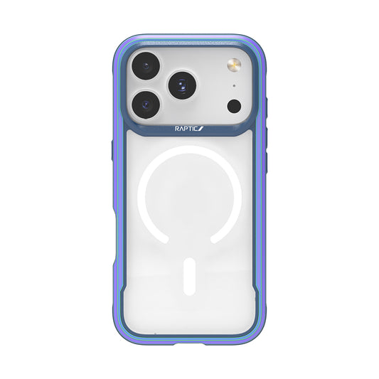Apple iPhone 17 Pro Max Kılıf M-safe Şarj Özellikli Airbagli Raptic Shield Serisi Şeffaf Arka Yüzey Kapak Colorful