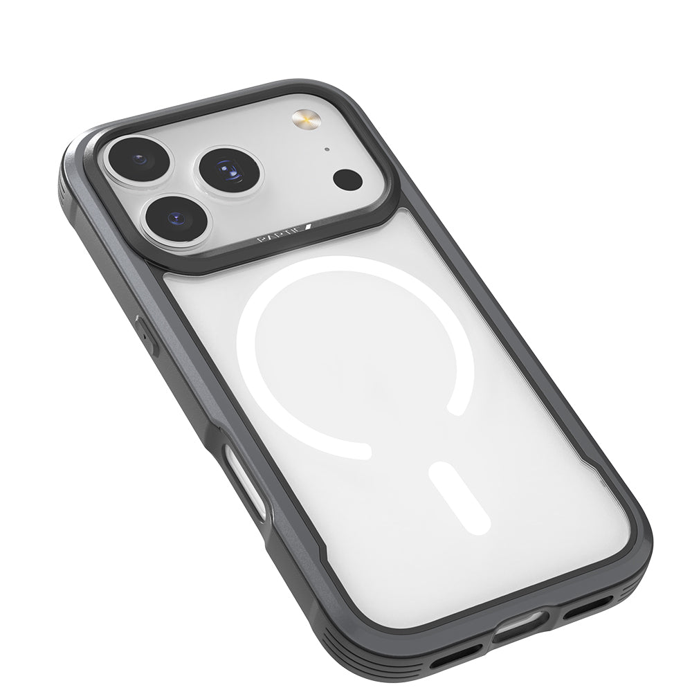 Apple iPhone 17 Pro Max Kılıf M-safe Şarj Özellikli Airbagli Raptic Shield Serisi Şeffaf Arka Yüzey Kapak Colorful