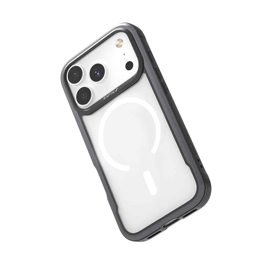 Apple iPhone 17 Pro Max Kılıf M-safe Şarj Özellikli Airbagli Raptic Shield Serisi Şeffaf Arka Yüzey Kapak Colorful