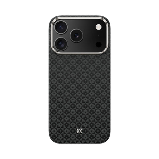 Apple iPhone 17 Pro Max Kılıf M-Safe Şarj Özellikli Benks ArmorAir ArmorGrid Serisi Kevlar Kapak Siyah