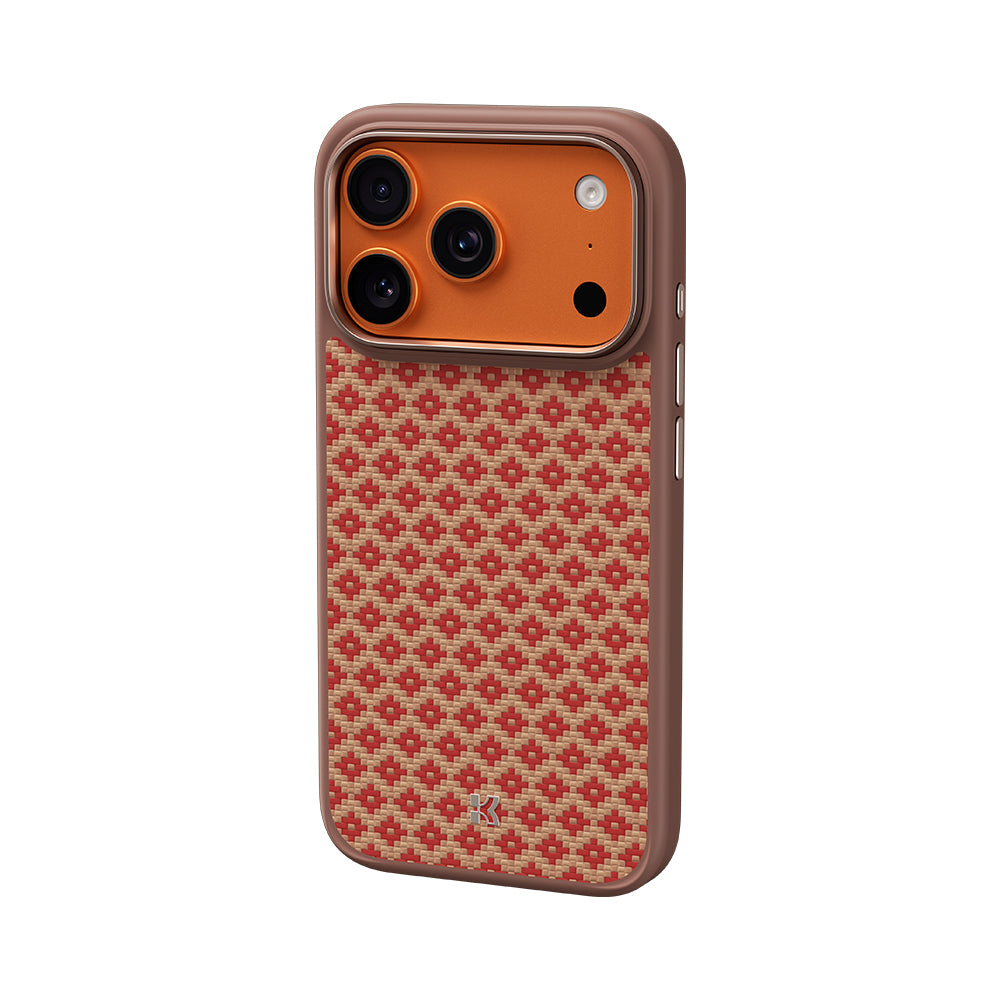 Apple iPhone 17 Pro Max Kılıf M-Safe Şarj Özellikli Benks ArmorPro ArmorGrid Serisi Kevlar Kapak