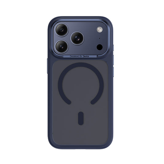 Apple iPhone 17 Pro Max Kılıf M-Safe Şarj Özellikli Benks Mist C-Magnet Kapak Mavi