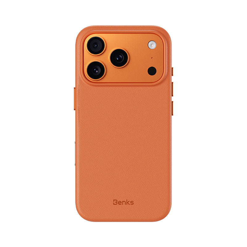 Apple iPhone 17 Pro Max Kılıf M-safe Şarj Özellikli Çizilmeye Dayanıklı Benks VitaPro Serisi PU Deri Kapak