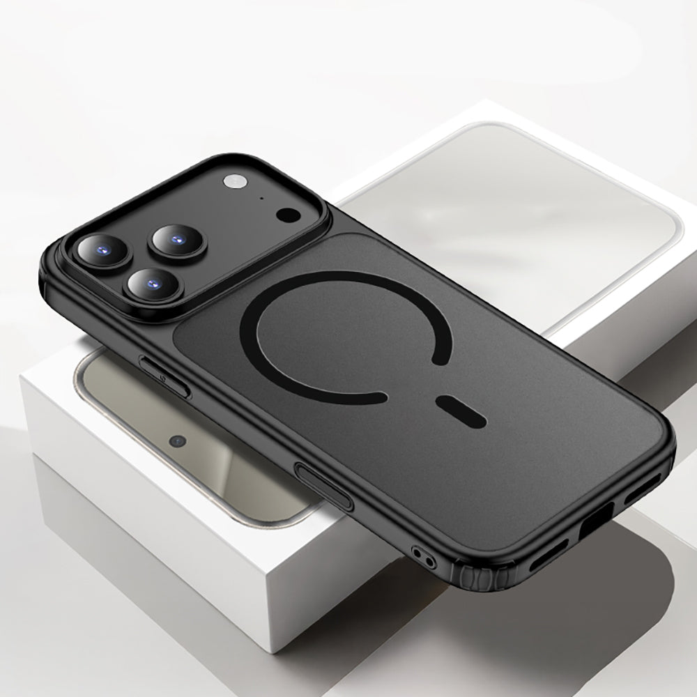 Apple iPhone 17 Pro Max Kılıf M-safe Şarj Özellikli Mat Arka Yüzey Wlons Lola Kapak Turuncu