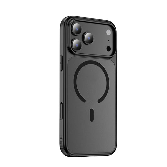 Apple iPhone 17 Pro Max Kılıf M-safe Şarj Özellikli Mat Arka Yüzey Wlons Lola Kapak Mavi