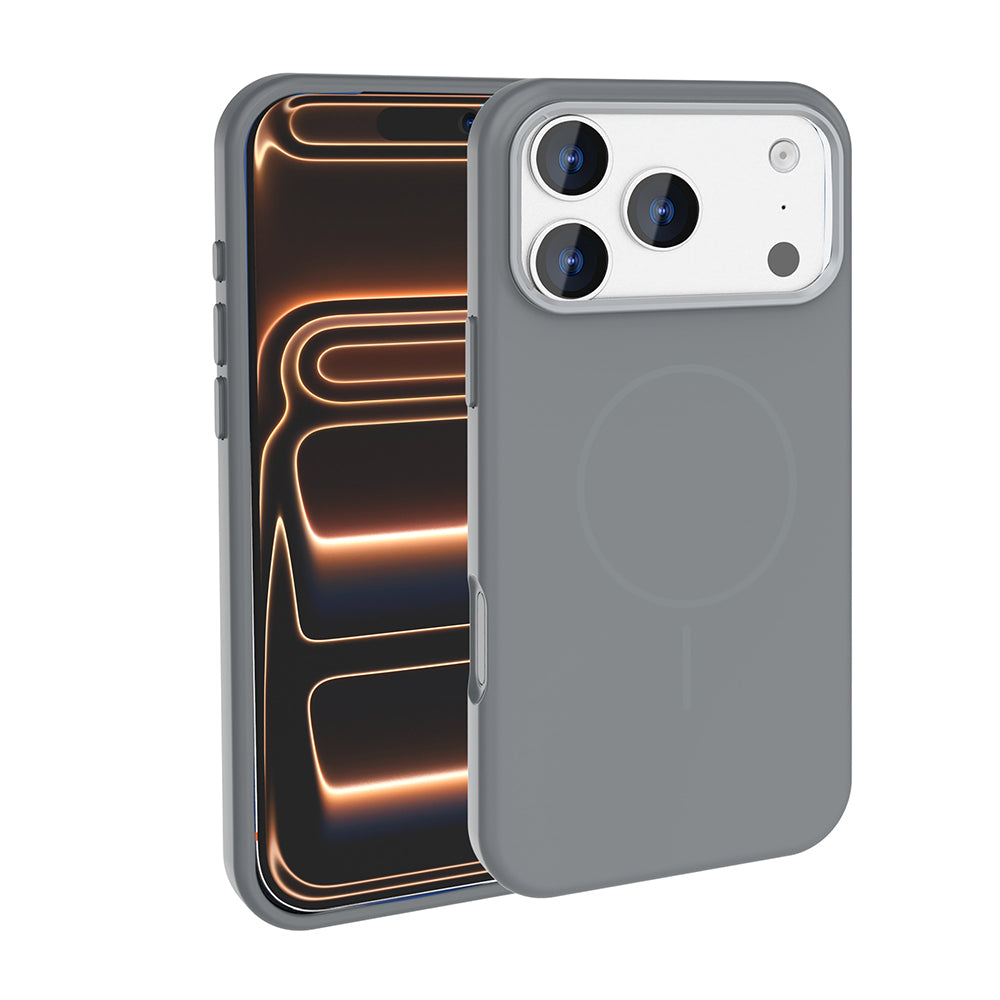 Apple iPhone 17 Pro Max Kılıf M-Safe Şarj Özellikli Metal Kamera Çerçeveli Zore Edi Silikon Kapak