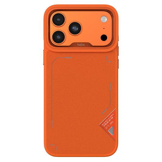 Apple iPhone 17 Pro Max Kılıf M-safe Şarj Özellikli O-Ring Metal Kamera Çerçeveli Kajsa Matrix Collection Kapak