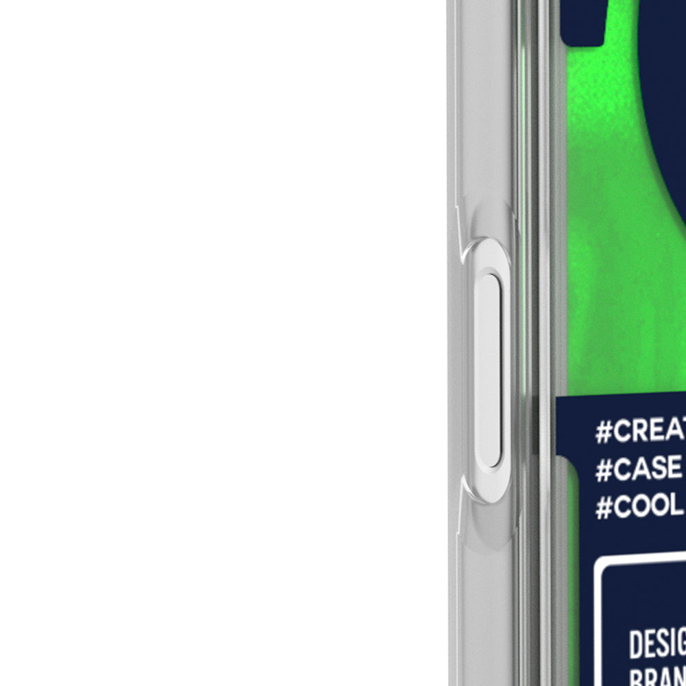 Apple iPhone 17 Pro Max Kılıf M-safe Şarj Özellikli Parlak Kumlu Sıvılı Tasarımlı Galaxy Fantasy Serisi Kapak Mavi