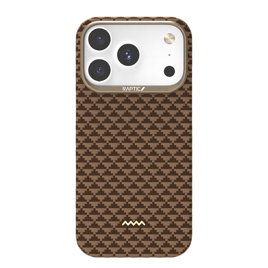 Apple iPhone 17 Pro Max Kılıf M-safe Şarj Özellikli Raptic Aramid Skin Origin Serisi Kapak Kırmızı