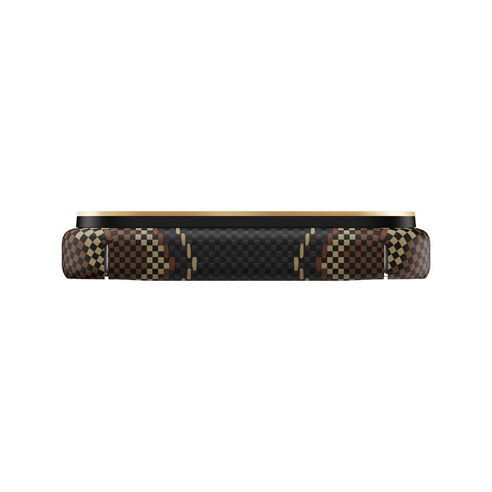 Apple iPhone 17 Pro Max Kılıf M-safe Şarj Özellikli Raptic Aramid Skin Scepter Serisi Karbon Kapak