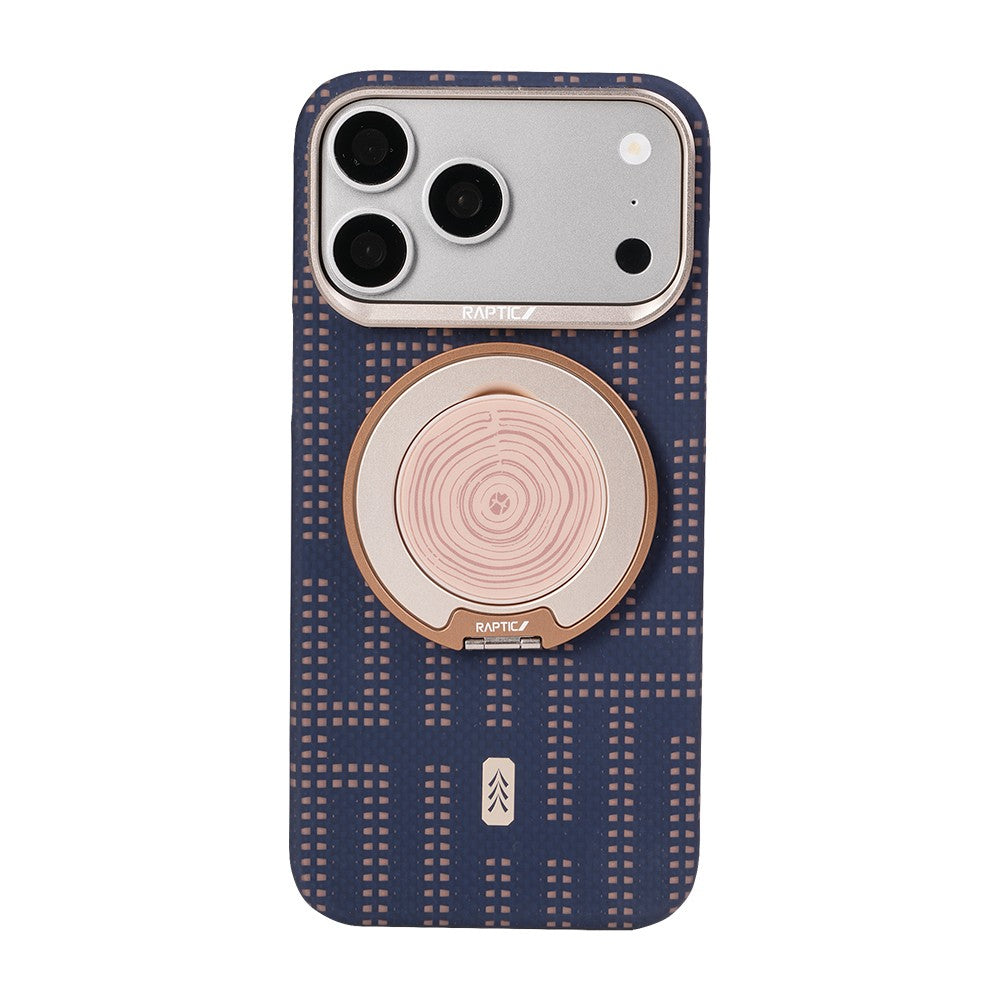Apple iPhone 17 Pro Max Kılıf M-safe Şarj Özellikli Raptic Aramid Skin Serisi Karbon Kapak