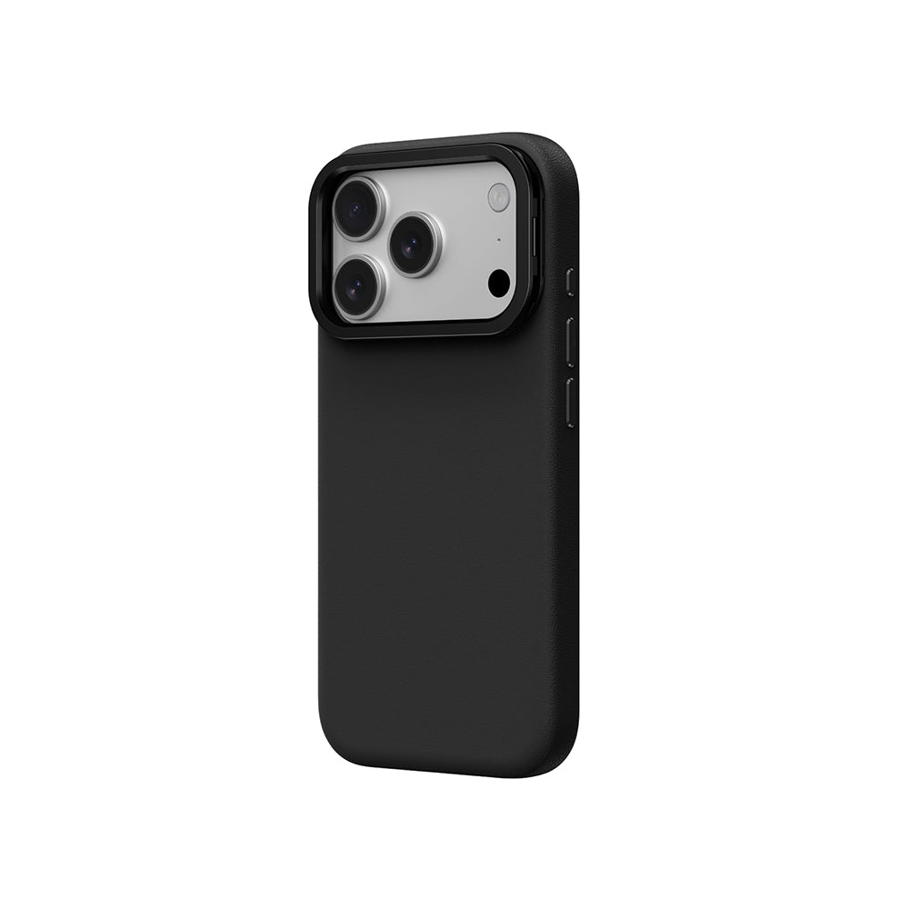 Apple iPhone 17 Pro Max Kılıf M-safe Şarj Özellikli Standlı Amazingthing Glamour Mag Serisi PU Kapak Siyah
