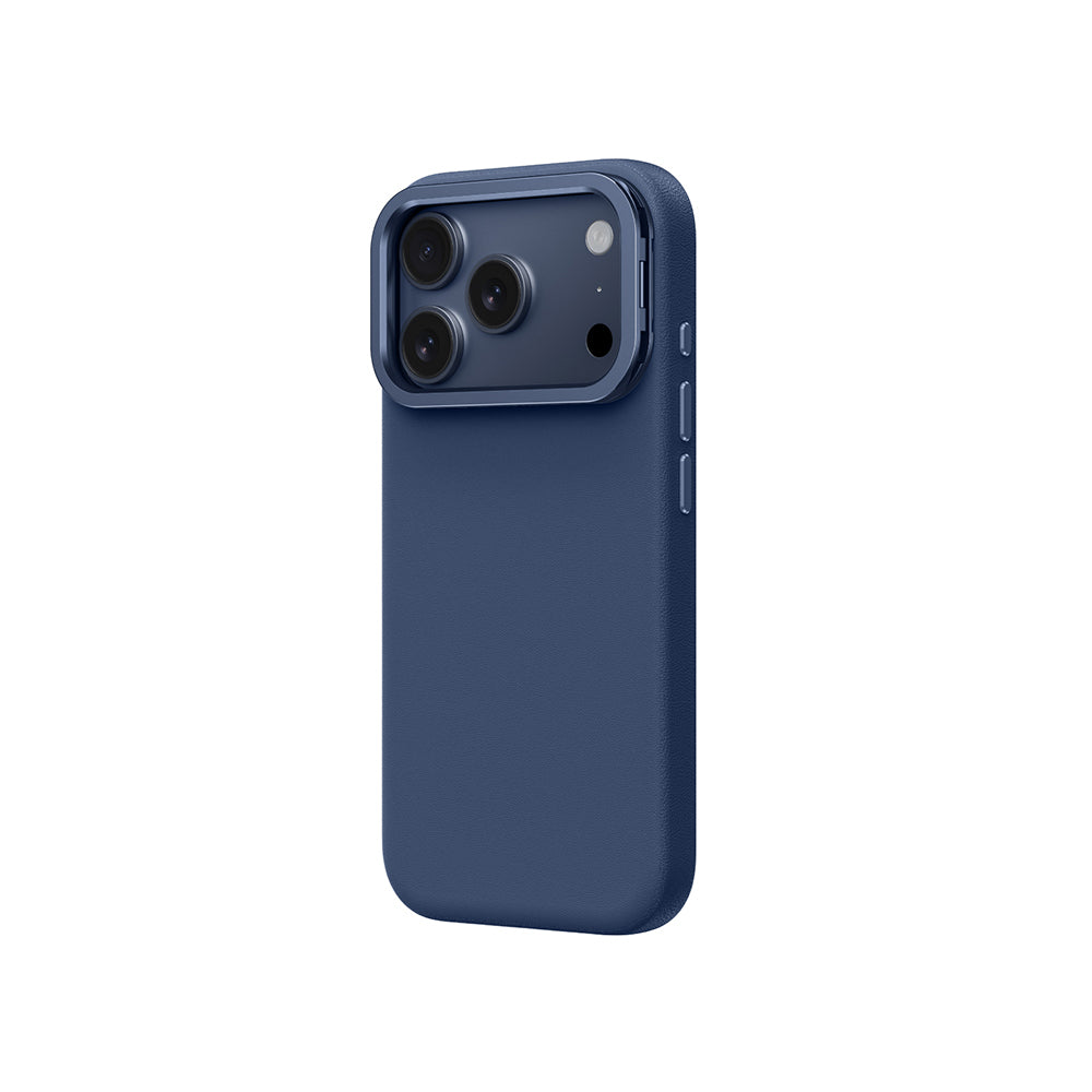 Apple iPhone 17 Pro Max Kılıf M-safe Şarj Özellikli Standlı Amazingthing Glamour Mag Serisi PU Kapak Siyah