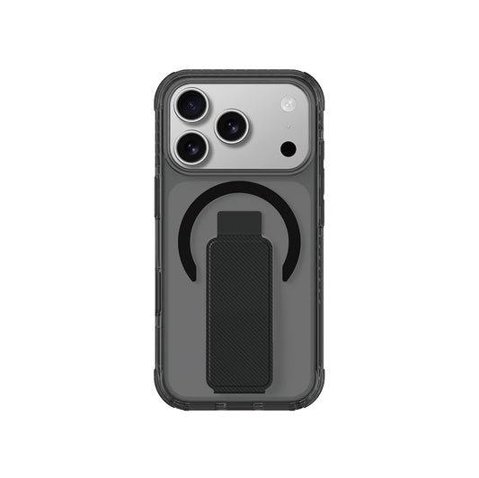 Apple iPhone 17 Pro Max Kılıf M-safe Şarj Özellikli Standlı Amazingthing Titan Pro Plus Kapak Siyah