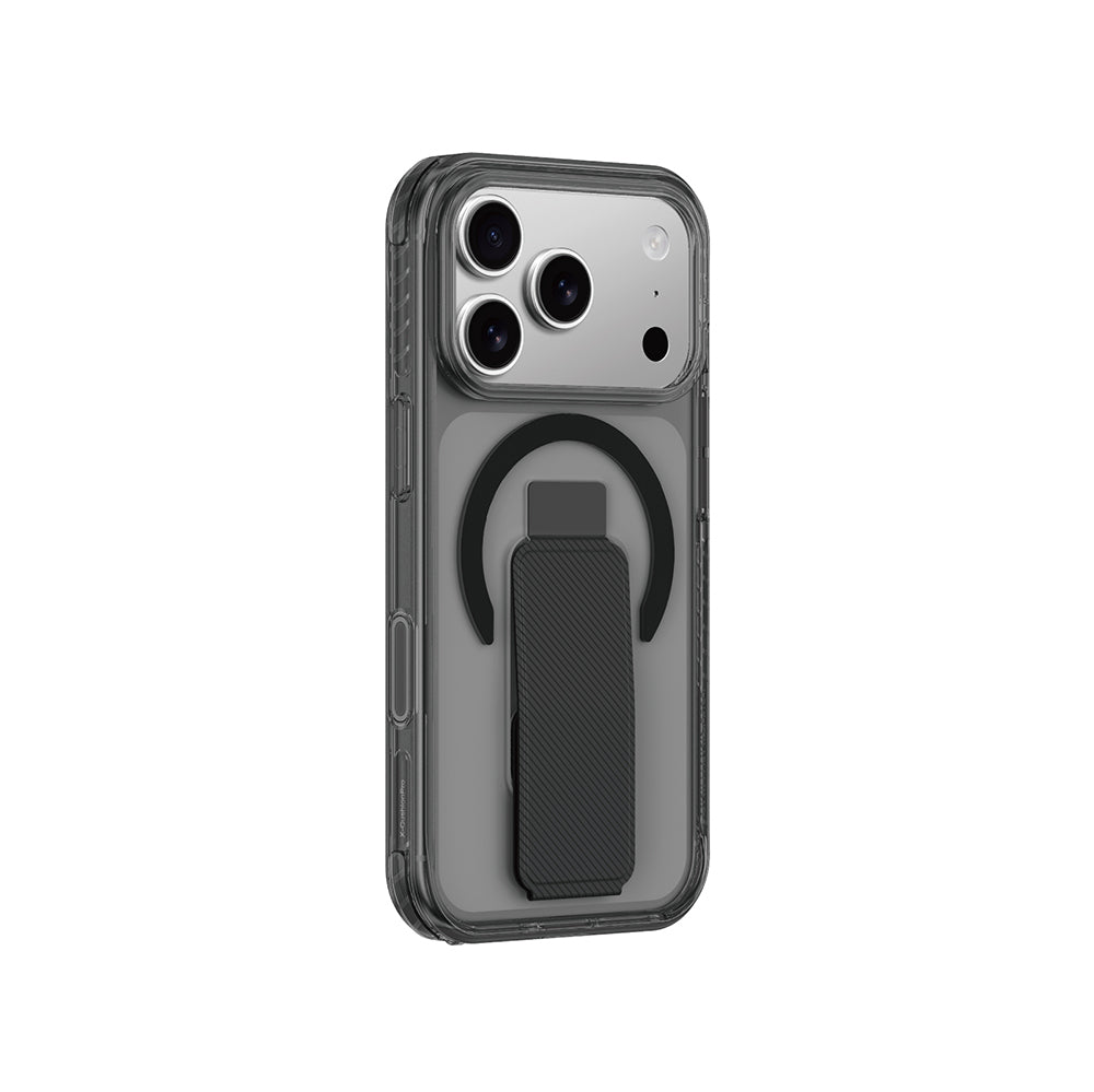 Apple iPhone 17 Pro Max Kılıf M-safe Şarj Özellikli Standlı Amazingthing Titan Pro Plus Kapak Mavi