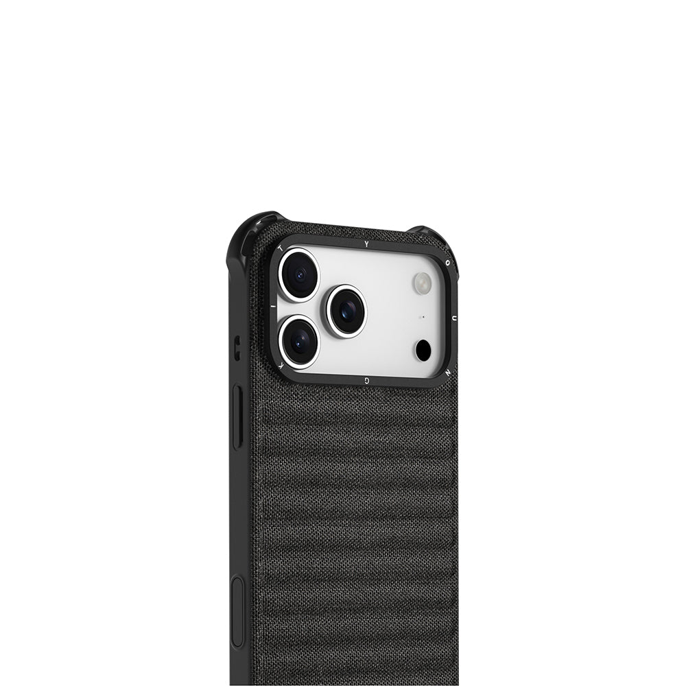 Apple iPhone 17 Pro Max Kılıf M-safe Şarj Özellikli Youngkit Canvas Serisi Kapak Gri